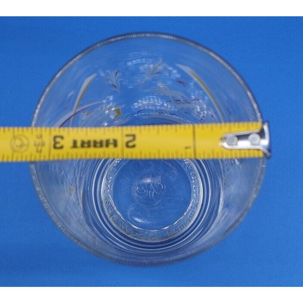 WALT DISNEY WORLD Glass Cup Remember the Magic‎ 25th Anniversary MICKEY MOUSE 5" - Picture 8 of 8